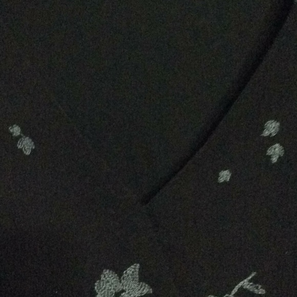 Free people black v neck dress size 0 - Picture 4 of 6